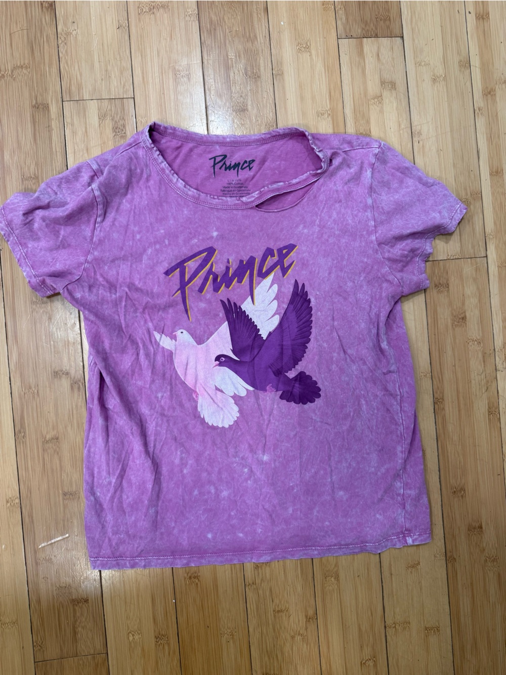Purple Prince Graphic Tee, size L